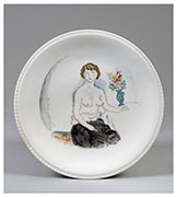 Jules Pascin Limoge plate painted by Pascin 1910